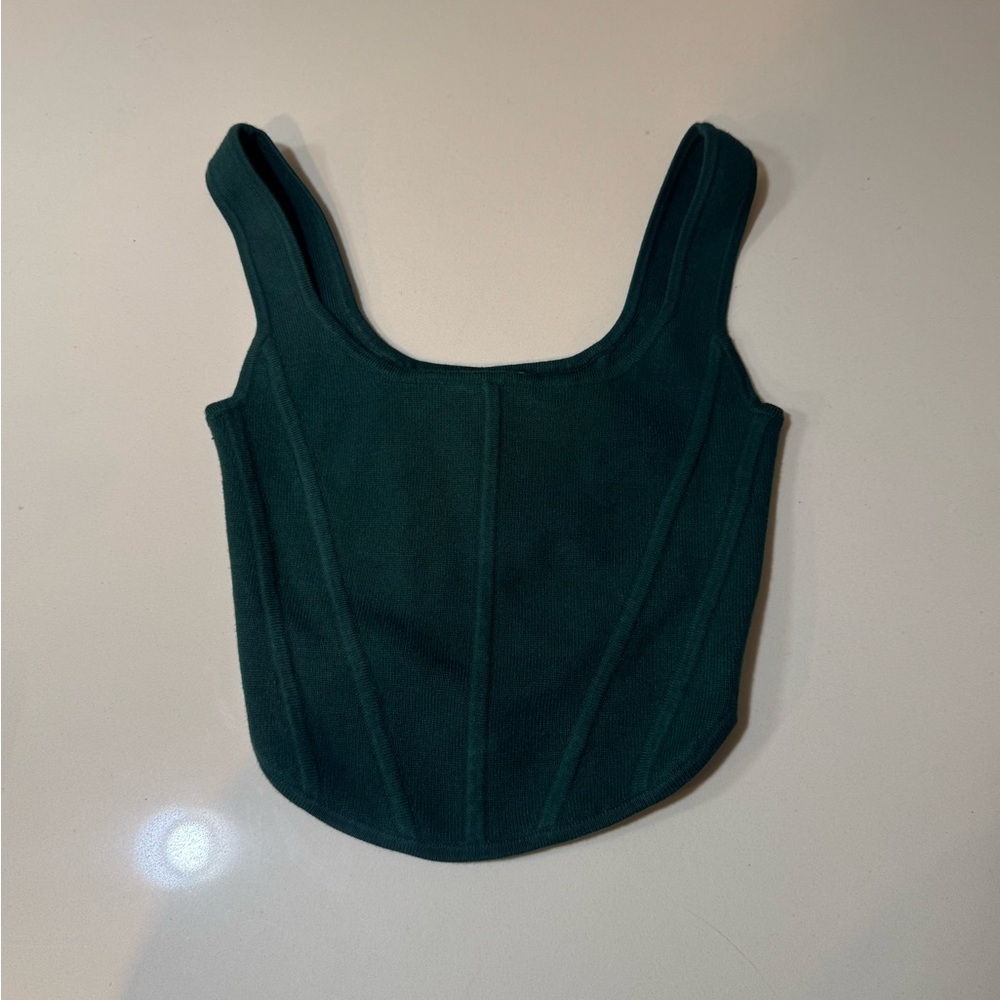 Wilfred 2XS | Dark Green | Corset Top